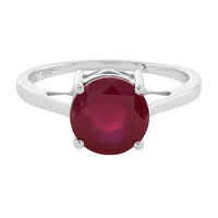 Anello in argento con Rubino del Madagascar