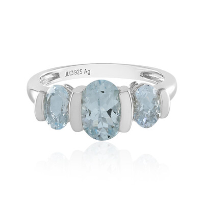 Anello in argento con Acquamarina Brasiliana