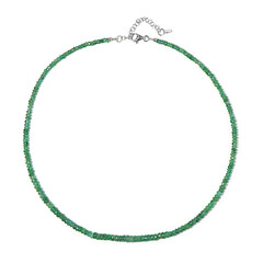 Collana in argento con Smeraldo Zambia