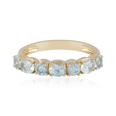 Anello in argento con Acquamarina Brasiliana