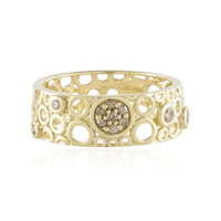 Anello in oro con Diamante Champagne I2 (Ornaments by de Melo)