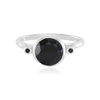 Anello in argento con Spinello Nero