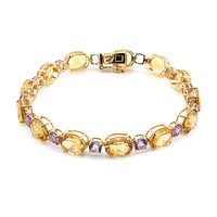 Bracciale in argento con Citrino