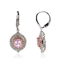 Orecchini in oro con Spinello Birmano Rosa (CIRARI)