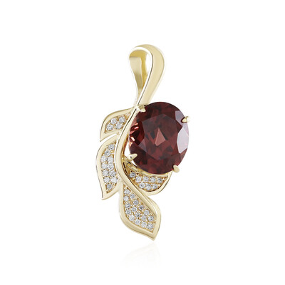 Ciondolo in oro con Zircone Rosa (de Melo)