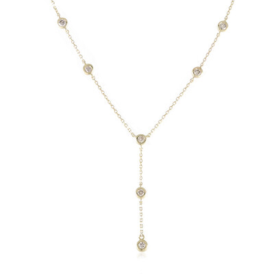Collana in oro con Diamante Flawless (G) (de Melo)