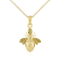Collana in argento con Diamante Giallo I3