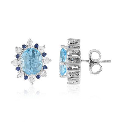 Orecchini in argento con Topazio Blu Cielo (Dallas Prince Designs)