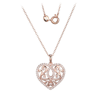 Collana in argento con Topazio Bianco