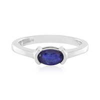 Anello in argento con Zaffiro Blu del Madagascar
