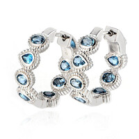 Orecchini in argento con Topazio Blu Londra (Dallas Prince Designs)