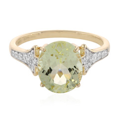 Anello in oro con Kunzite Menta