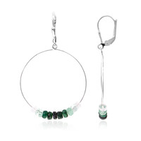 Orecchini in argento con Smeraldo (Maigold Kreativ)