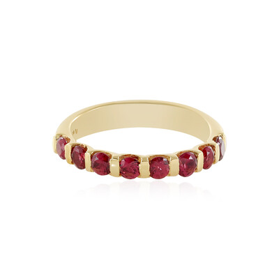 Anello in argento con Spinello Rosso