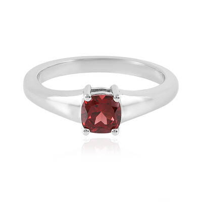 Anello in argento con Granato Mozambico
