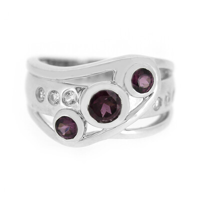 Anello in argento con Rodolite