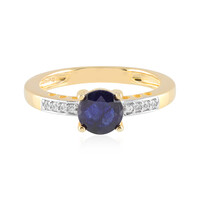 Anello in argento con Zaffiro Blu del Madagascar