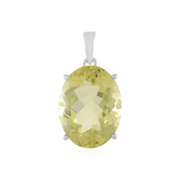 Ciondolo in argento con Quarzo Limone