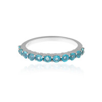 Anello in argento con Apatite Blu