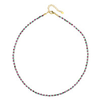 Collana in argento con Rubino del Madagascar