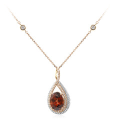 Collana in oro con Zircone Cognac (CIRARI)