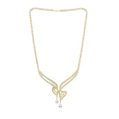 Collana in argento con Topazio Bianco
