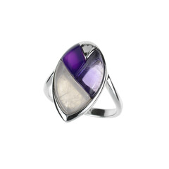 Anello in argento con Quarzo Rosa