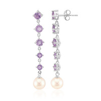 Orecchini in argento con Perla d'Acqua Dolce Bianca