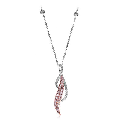 Collana in oro con Diamante Rosa I1 (CIRARI)