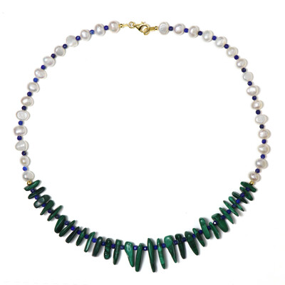 Collana in argento con Ematite Dorata