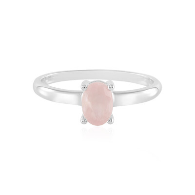 Anello in argento con Quarzo Rosa