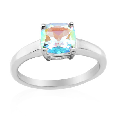 Anello in argento con Topazio Moonlight