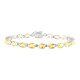 Bracciale in argento con Citrino
