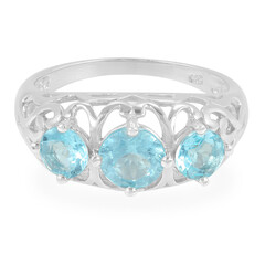 Anello in argento con Apatite Blu