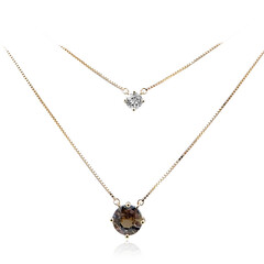 Collana in oro con Tanzanite (non riscaldata) (de Melo)