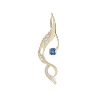 Ciondolo in oro con Spinello Blu Cobalto Luc Yen (AMAYANI)