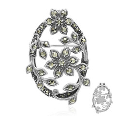Spilla in argento con Marcassite