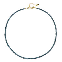 Collana in argento con Diamante Blu
