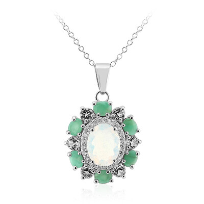 Collana in argento con Opale di Welo