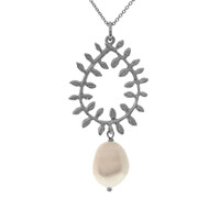 Collana in argento con Perla di Acqua Dolce (Joias do Paraíso)