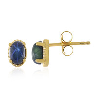 Orecchini in argento con Zaffiro Stellato Blu