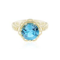 Anello in oro con Topazio Blu Svizzero (Ornaments by de Melo)