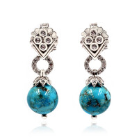 Orecchini in argento con Turchese (Dallas Prince Designs)