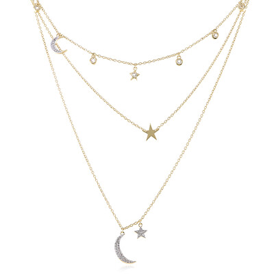 Collana in argento con Topazio Bianco (M de Luca)