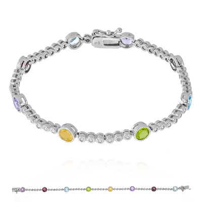Bracciale in argento con Granato