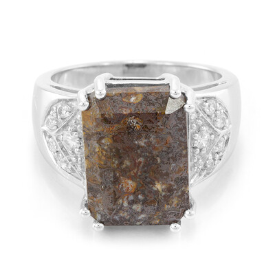 Anello in argento con Quarzo Dinosauro