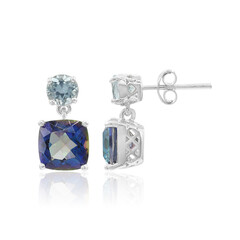 Orecchini in argento con Quarzo Mistico Blu