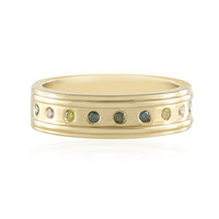 Anello in argento con Diamante Giallo I2