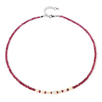 Collana in argento con Rubino del Madagascar
