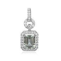 Ciondolo in argento con Ametista Verde